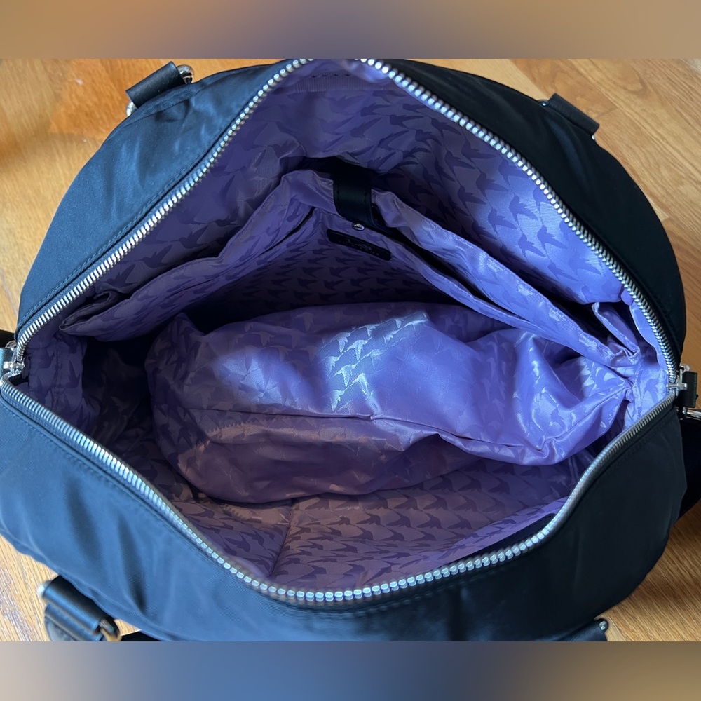 Lo & Sons OMG small bag, nylon, black / silver / lavender. Like new condition! - Picture 8 of 9